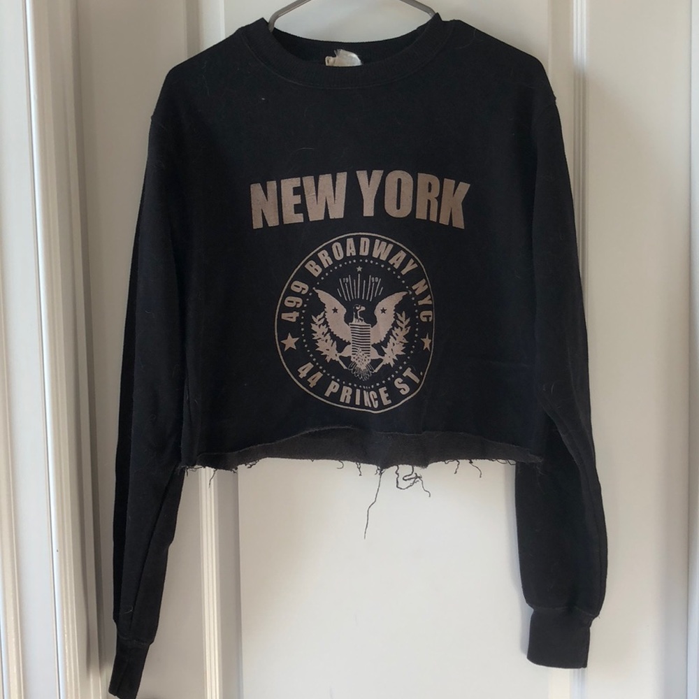 Pacsun Cropped NY Sweatshirt